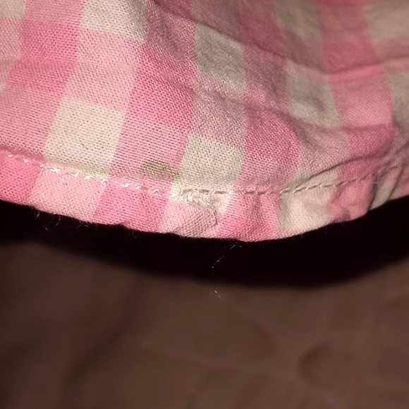 Abercrombie Kids Pink and White Checked Button Down Long Sleeve Shirt Si… - Picture 10 of 13